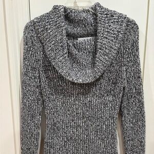 Casual Corner Charcoal Cowl Neck Sweater